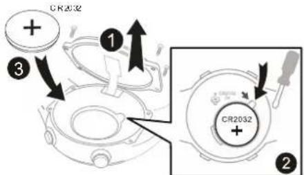 CRIVIT 1LD5029 - Replacing the battery - 1