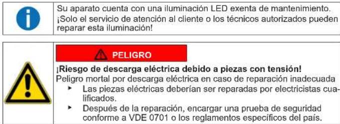 SIEMENS KG56NVWF0N - Sustituir la iluminacion LED superior - 1