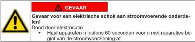 SIEMENS GS36NVWF0N - Structuur van de waarschuwingen - 2