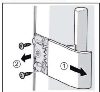SIEMENS GS36NVWF0N - Lihtsalt avatava kä Epideme easy opening handle eemaldamine - 1