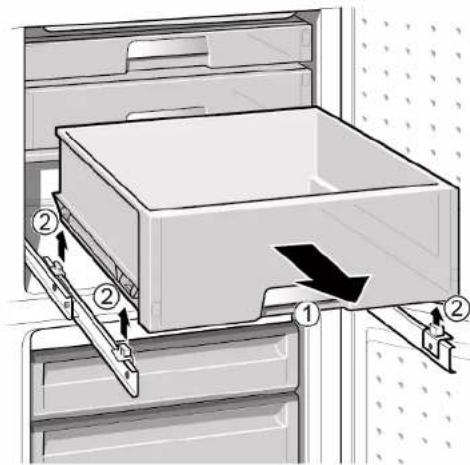 SIEMENS KG36V6WEP - Remover o recipiente extensivel - 1
