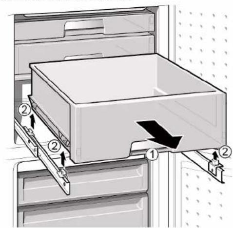 SIEMENS KG36V6WEP - Laiendatava mahuti eemaldamine - 1