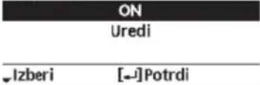 PANASONIC WHADC1216H6E5C - Meni Prednastavitev Možnosti nastavitev / Zaslon - 16