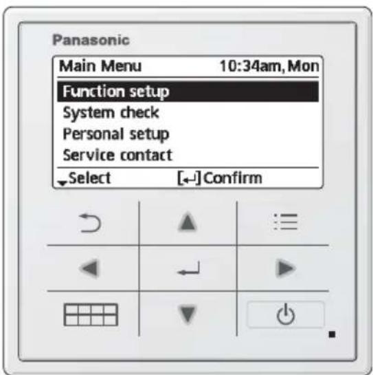 PANASONIC WHADC1216H6E5C - Μενού Για τον χρήστη - 1