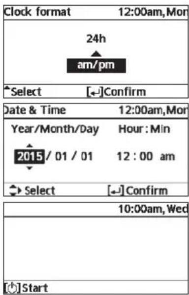 PANASONIC WHADC1216H6E5C - Setting the clock - 2