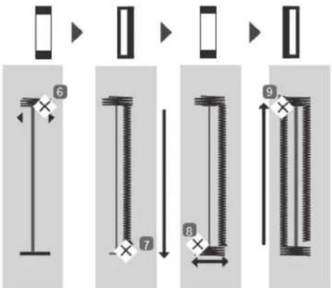 SOLAC Cotton 12 SW8229 - Sewing a buttonhole - 4