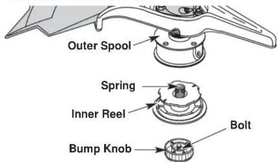 TROY-BILT TB475SS - Winding the Existing Inner Reel - 1