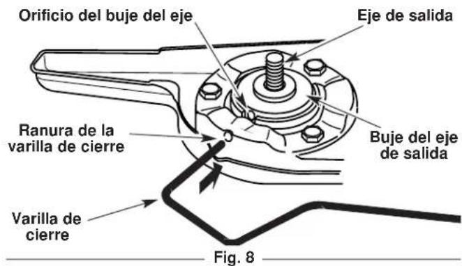 TROY-BILT TB475SS - Remoción del accesorio de corte - 1