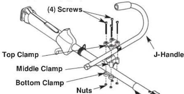 TROY-BILT TB475SS - INSTALL AND ADJUST THE J-HANDLE - 1