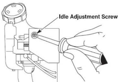 TROY-BILT TB475SS - Adjust Idle Speed Screw - 2