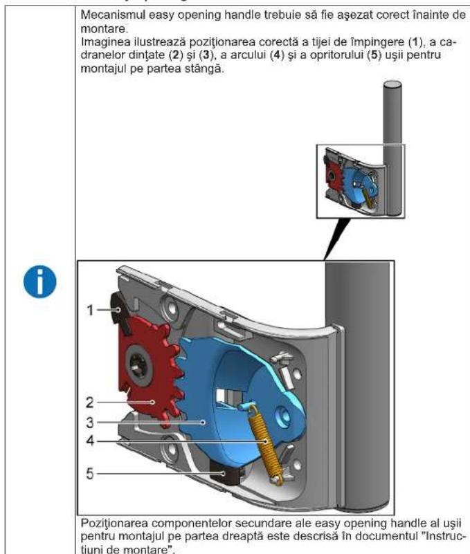 Profilo DF1024WFVV - Montarea easy opening handle - 1