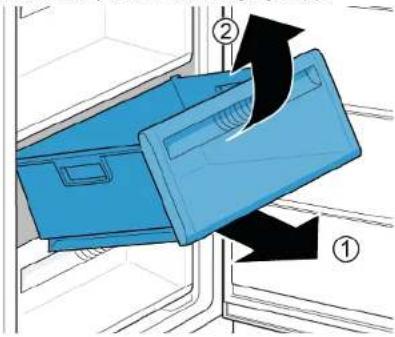 Profilo DF1024WFVV - Demontarea containerului pentru alimente inghețate - 1