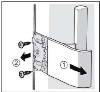 Profilo DF1024WFVV - Smontaggio della easy opening handle - 1