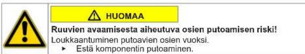 Profilo CMI140LTR - Luukun poistaminen - 2