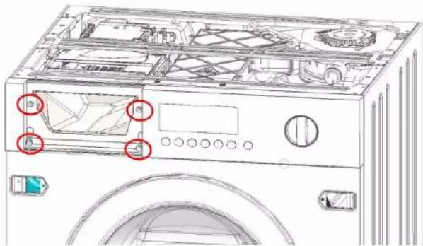 NEFF V6540X2 - Odstranjevanje nadzorne plošće - 2