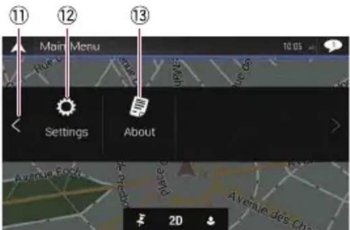 PIONEER AVICZ6110BT - How to use the navigation menu screens - 2