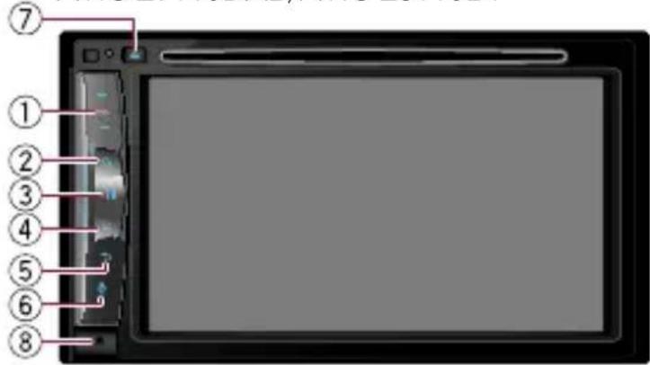 PIONEER AVICZ6110BT - Basic hardware buttons - 2