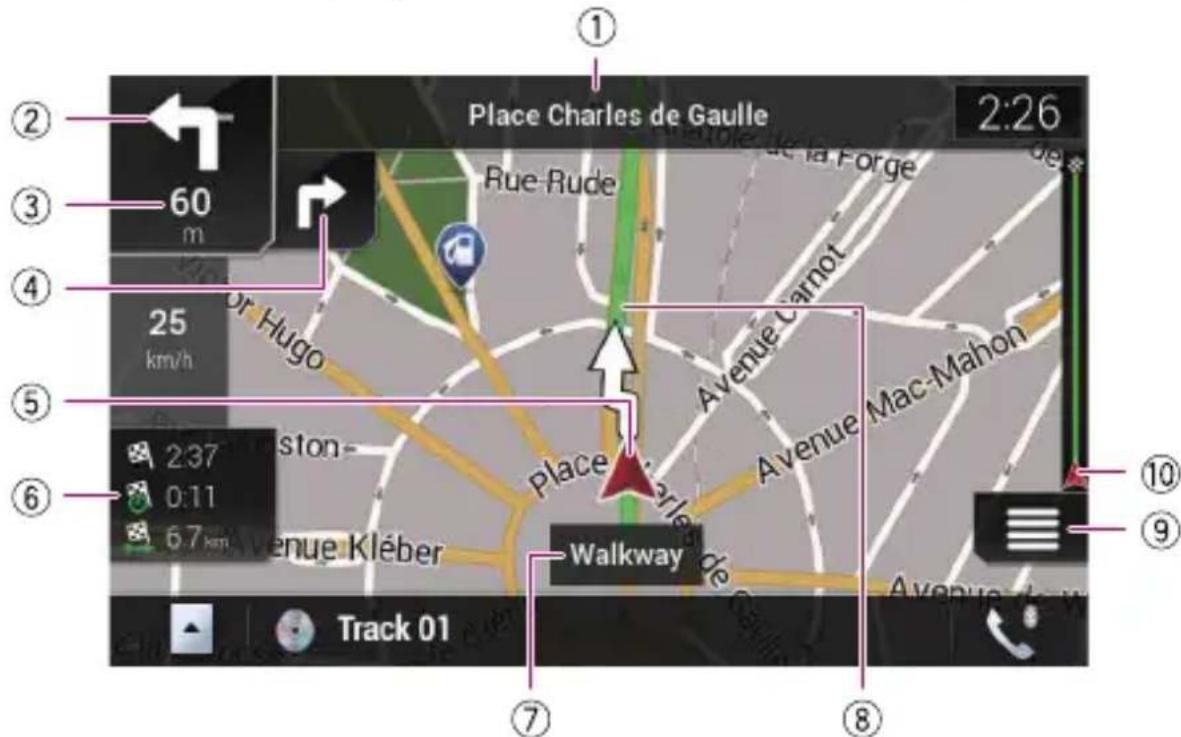 PIONEER AVICZ6110BT - How to use the map - 1