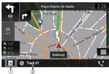 PIONEER AVICZ810DAB - ▶Barre d'informations AV - 1