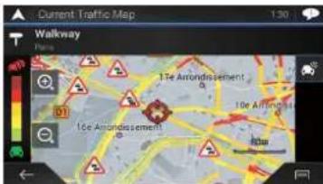 PIONEER AVICZ810DAB - Vérification des incidents de circulation sur la carte - 1