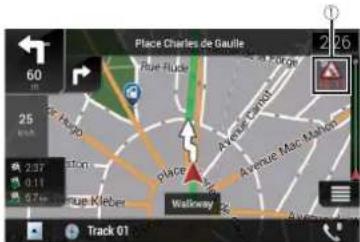 PIONEER AVICZ810DAB - Icône de notification sur le trafic - 1