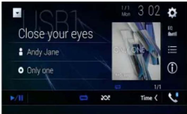 PIONEER AVICZ6330BT - Écran de source audio 2 (exemple : USB) - 1