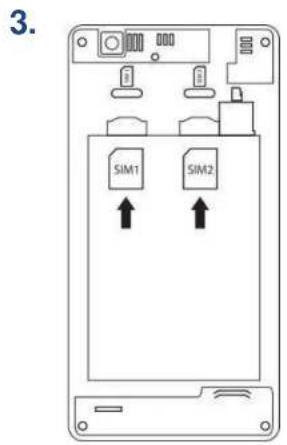 ECHO Push - Inserting the SIM cards - 3