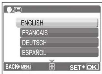 OLYMPUS X745 - Set the language - 7