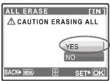 OLYMPUS X745 - Erase All Pictures - 1