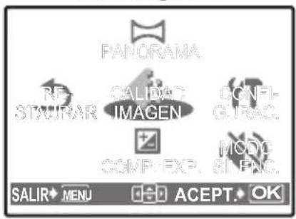 OLYMPUS X745 - Menu superior - 3