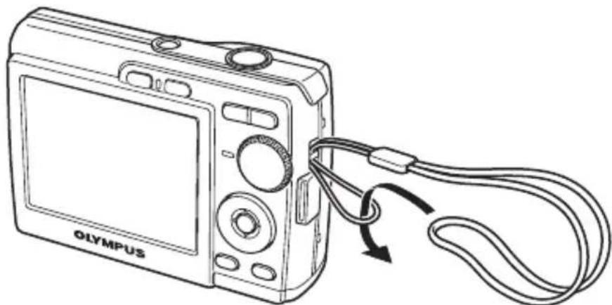 OLYMPUS X745 - Colocar a correia - 1