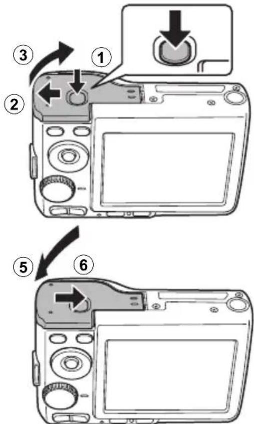 OLYMPUS X745 - b. Insert the batteries in the camera. - 1