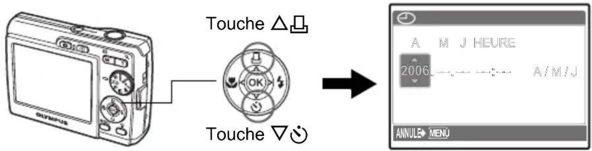 OLYMPUS X745 - a. Appuyez sur les touches  et  pour sélectionner [A]. - 1