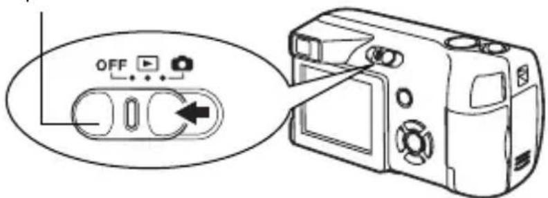 OLYMPUS Camedia X100 - Apagado: Deslice el interruptor de encendido hacía OFF. - 1
