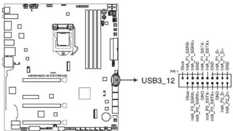 ASUS ROG MAXIMUS IX EXTREME - USB 3.1 Gen 1 コネクター (20-1ピン USB3\_12) - 1