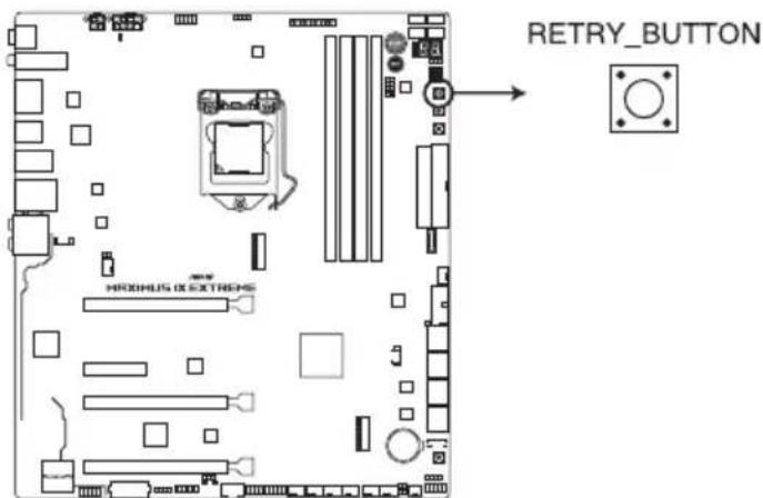 ASUS ROG MAXIMUS IX EXTREME - ReTry ボタン (RETRY\_BUTTON) - 1