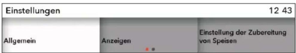 Pelgrim OVM834MAT - AUSWAHL DER ALLGEMEINEN EINSTELLUNGEN - 2