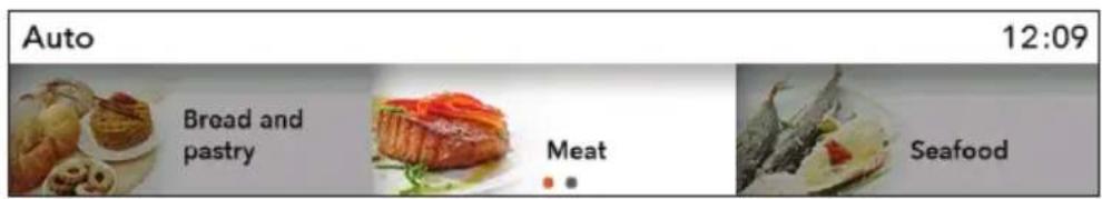 Pelgrim OVM834MAT - A) BAKING BY SELECTING THE TYPE OF FOOD (auto) - 3
