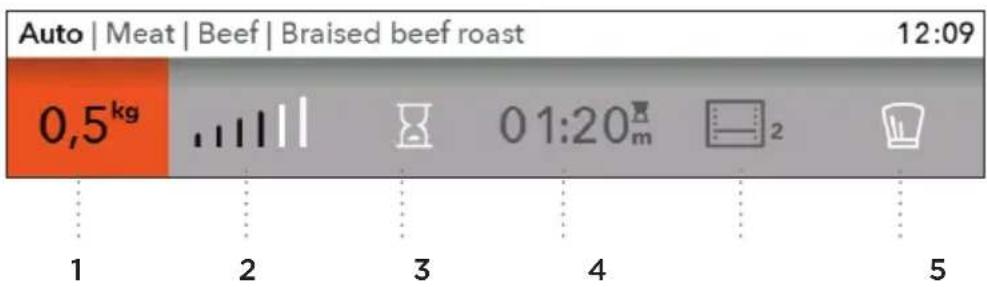 Pelgrim OVM834MAT - A) BAKING BY SELECTING THE TYPE OF FOOD (auto) - 4