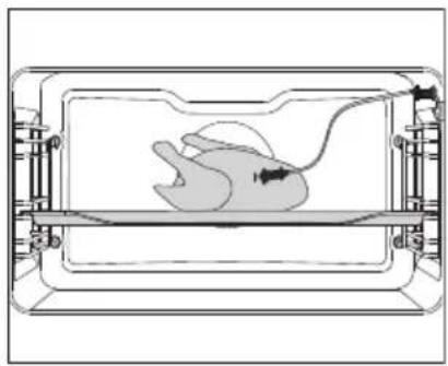 Pelgrim OVM834MAT - Roasting with a meat probe (depending on the model) - 2