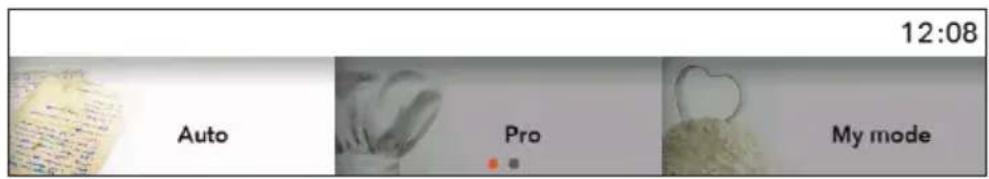 Pelgrim OVM834MAT - A) BAKING BY SELECTING THE TYPE OF FOOD (auto) - 2