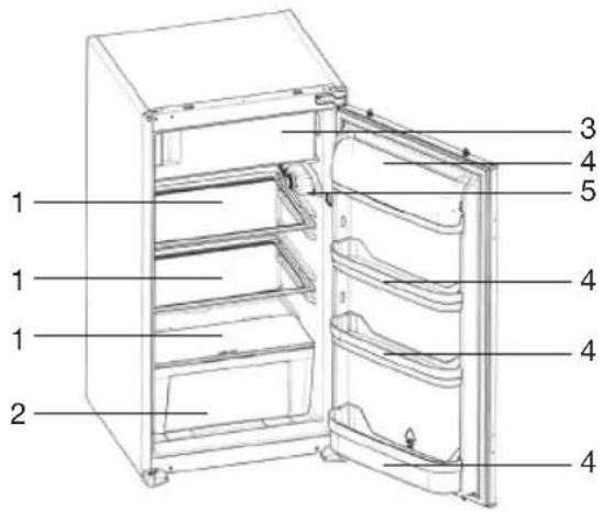 Pelgrim PKD2102 - Model with freezer compartment Model without freezer compartment - 1