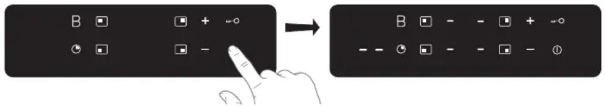 Pelgrim IK1264 - Use of the touch keys - 1