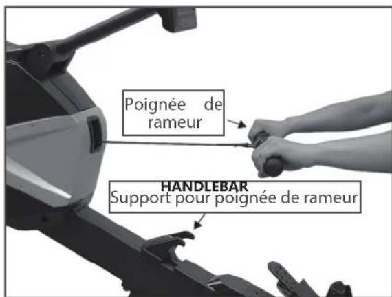 Poignée de rameur HANDLEBAR Support pour poignée de rameur