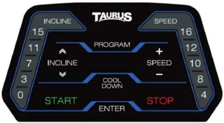 TAURUS T9.5 - Fonction des touches - 1