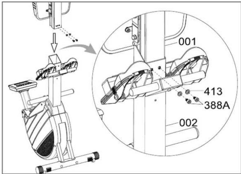 Cardiostrong RX50 - Étape 5: assemblage du cadre principal avec la glissière - 1