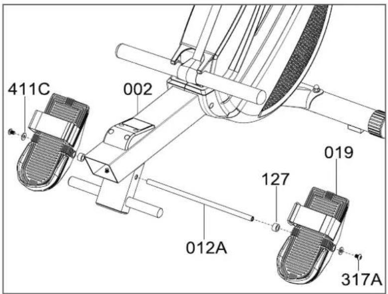 Cardiostrong RX50 - Étape 4 : montage des repose-pieds - 2