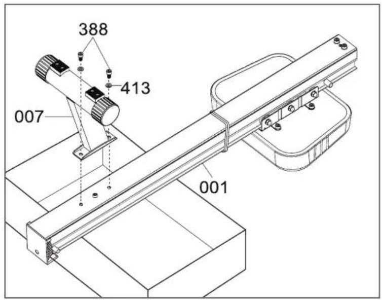 Cardiostrong RX50 - Étape 3 : montage des pieds avant et arrêté - 1