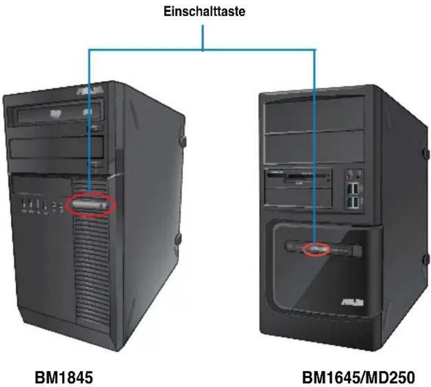 ASUS BM1845 - So schalten Sie den Computer ein: - 1