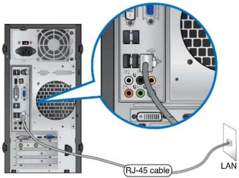 ASUS BM1845 - Подключение через локальную сеть (LAN) - 1